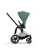 Cybex Priam Pram 2022 Rose Gold Chassis+Seat Pack Leaf Green