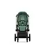 Cybex Priam Pram 2022 Matt Black Chassis+Seat Pack Leaf Green