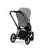 Cybex Priam Pram  Matt Black Chassis+Seat Pack Manhattan Grey Plus 2022