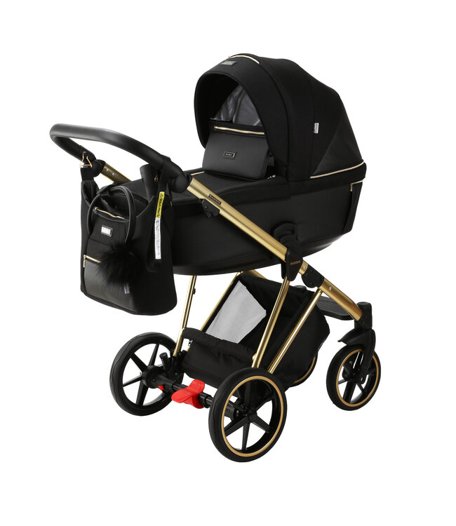 Bambini GENEVA Modern Pram - Black/Gold