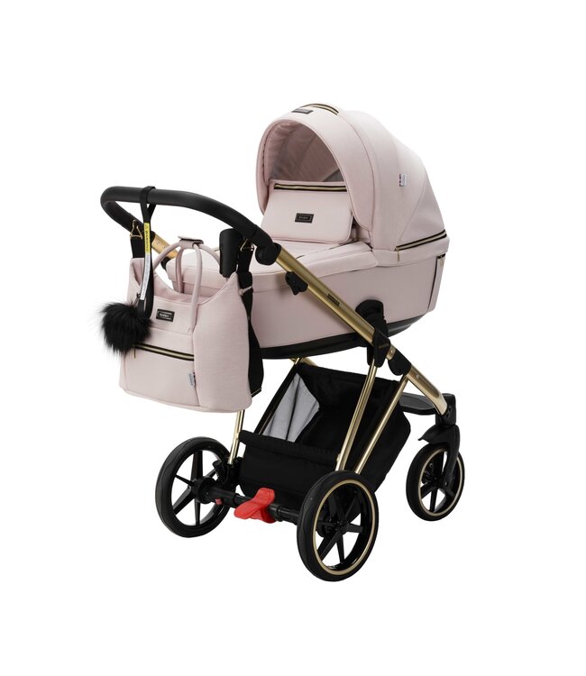 Bambini GENEVA Modern Pram - Pink/Gold