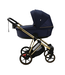 Bambini GENEVA Modern Pram - Blue/Gold