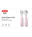 OXO Tot Fork & Spoon Set - Blossom