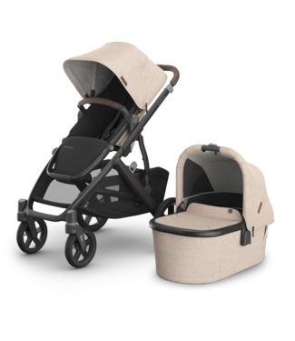 Uppababy VISTA V3 With Bassinet - Oat Melange (Liam) + Bonus Gift Value $64.95