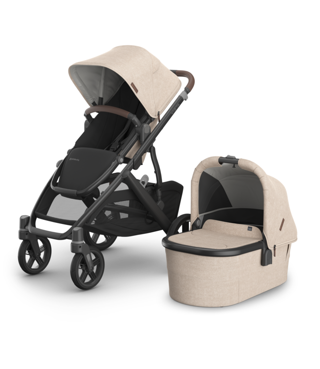 Uppababy VISTA V3 With Bassinet - Oat Melange (Liam) + Bonus Gift Value $64.95