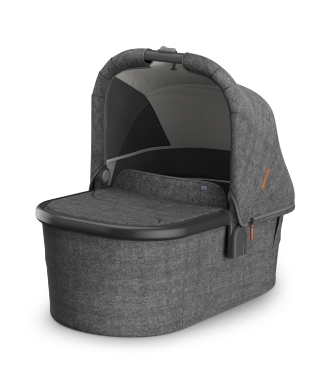 Uppababy V3 Bassinet - Charcoal Melange / Black (Greyson)