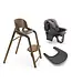 Bugaboo Giraffe High Chair Complete - (Wood/Grey Chair + Baby Set Grey + Tray Grey) + Bonus Gift Value $79.95