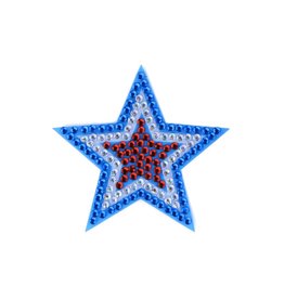 Sticker Beans Red White Blue Star
