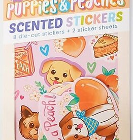 OOLY Scented Scratch Sticker: Puppies & Peaches