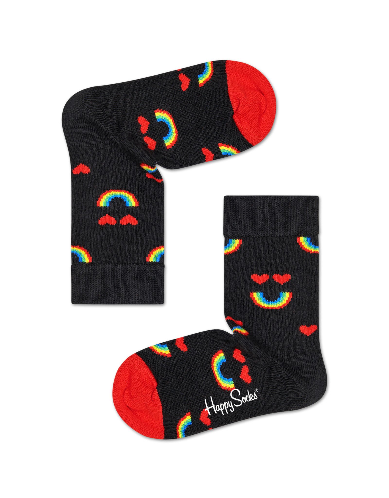 Happy Socks Happy Black Rainbow Socks