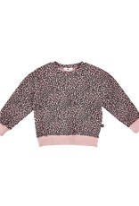 Petite Hailey Pink leopard Sweatshirt