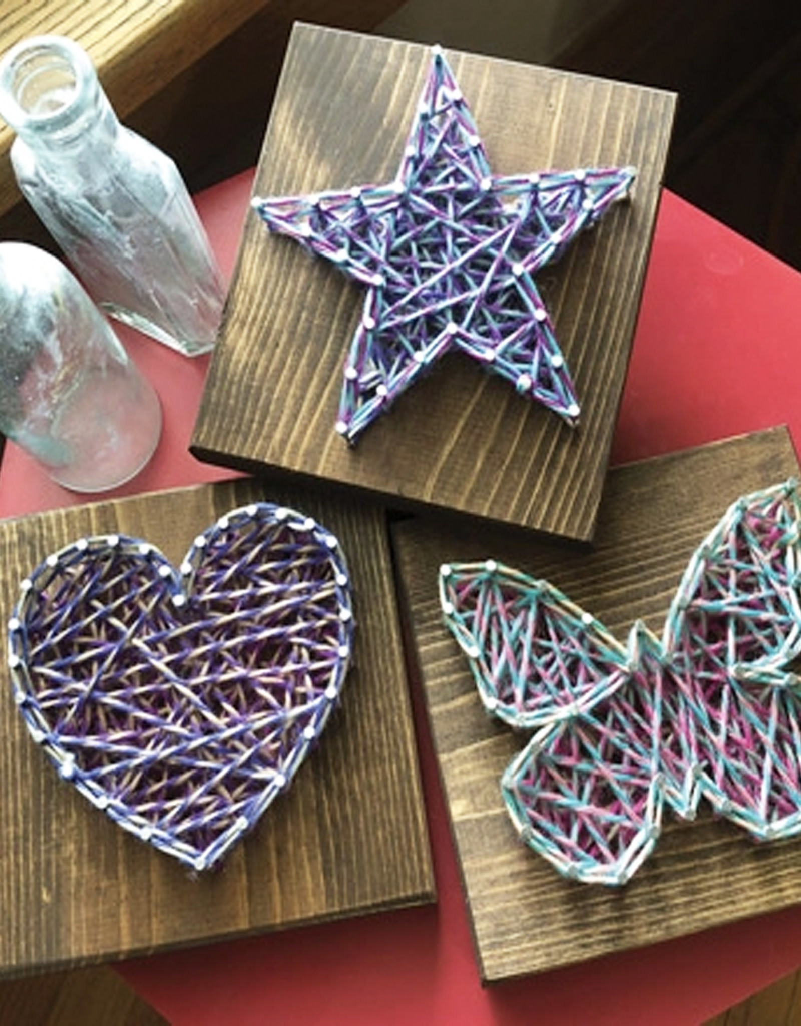 Strung By Shawna String Art Kit - Simple Shapes
