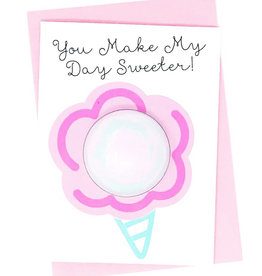 Feeling Smitten You Make My Day Sweeter Bath Fizzy Greeting Card