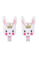 Lillies & Roses Cute White Bunny w/ Crown Alligator