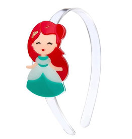 Lillies & Roses Headband Cute Doll w/ Red Hair