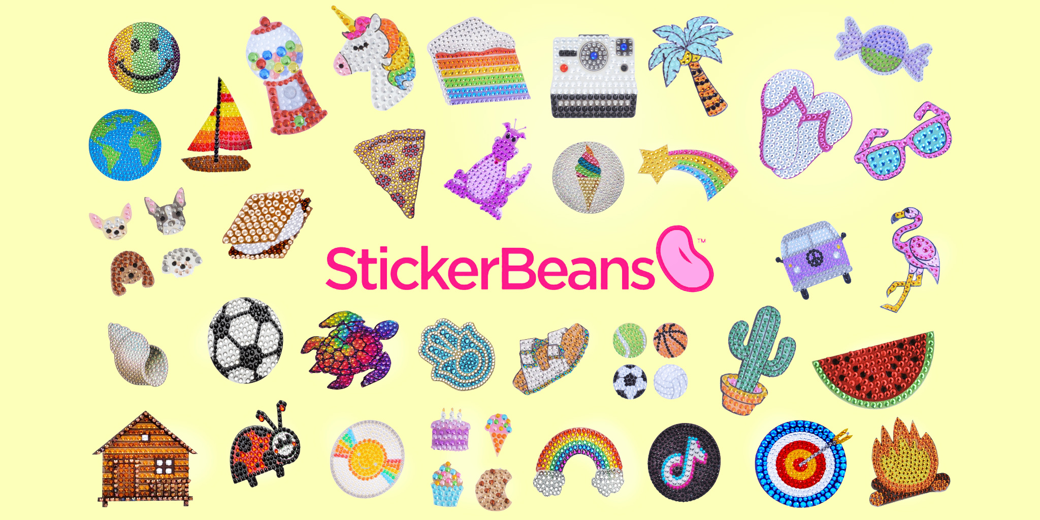 Sticker Beans! Collect Them All!