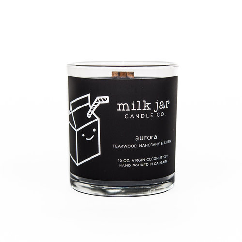 Milk Jar Aurora - Teakwood, Mahogany, & Aspen Milk Jar Aurora - Teakwood, Mahogany, & Aspen