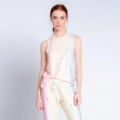PJ Salvage Peachy Party Stars Tank PJ Salvage Peachy Party Stars Tank