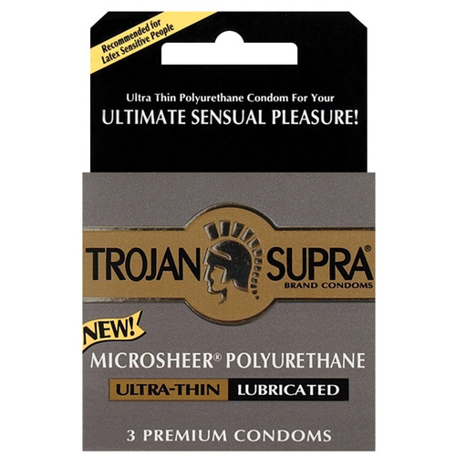 TROJAN SUPRA ULTRA CONDOMS x 3