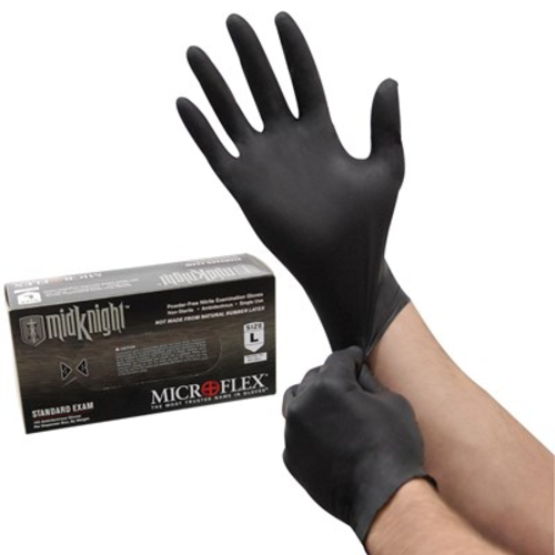 LARGE NITRILE GLOVES X 12