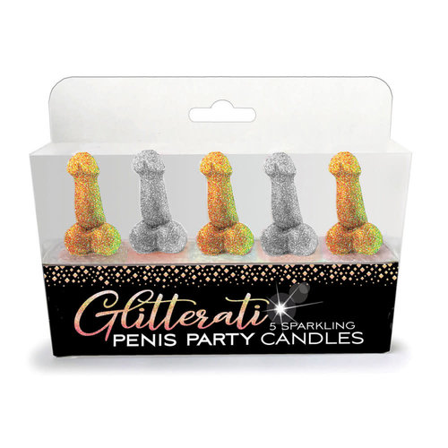 GLITTER COCK CANDLES GLITTER COCK CANDLES