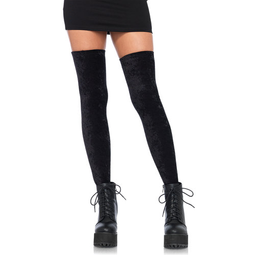 CRUSHED VELVET THIGH HIGH CRUSHED VELVET THIGH HIGH
