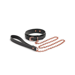 COUTURE BLACK COLLAR & LEASH