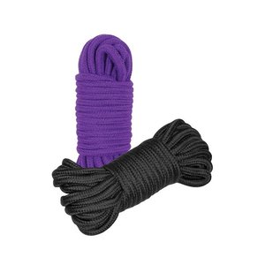 COTTON SHIBARI ROPE x 2 -Black/Purple