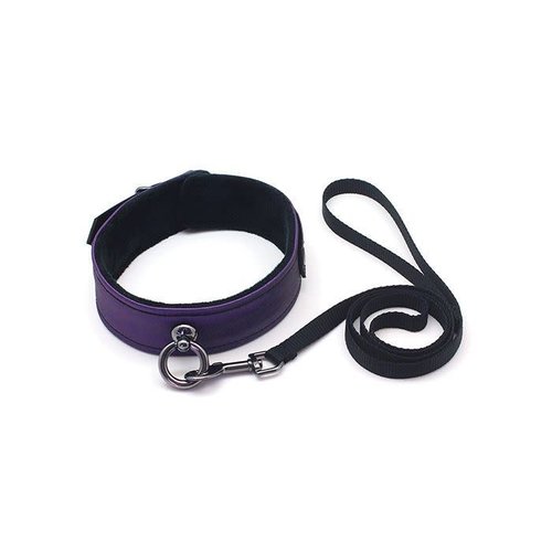 GLEAMING COLLAR & LEASH - VEGAN LEATHER GLEAMING COLLAR & LEASH - VEGAN LEATHER