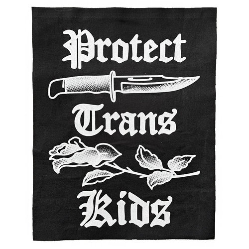 PROTECT TRANS KIDS BANDANA-BLACK PROTECT TRANS KIDS BANDANA-BLACK