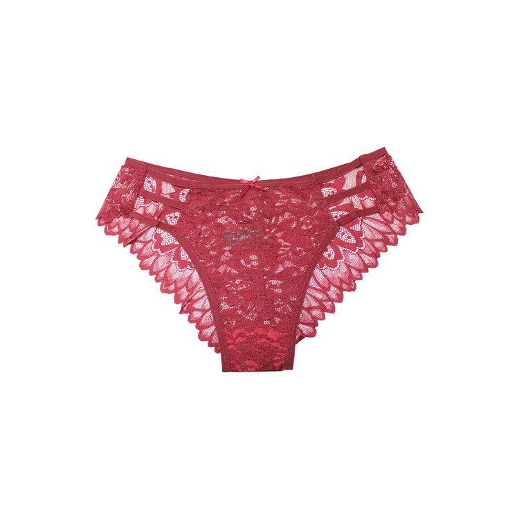 RHUBARB FLORAL LACE PANTY