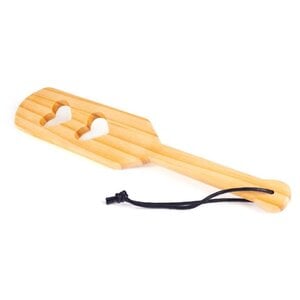 2 HEART WOODEN PADDLE