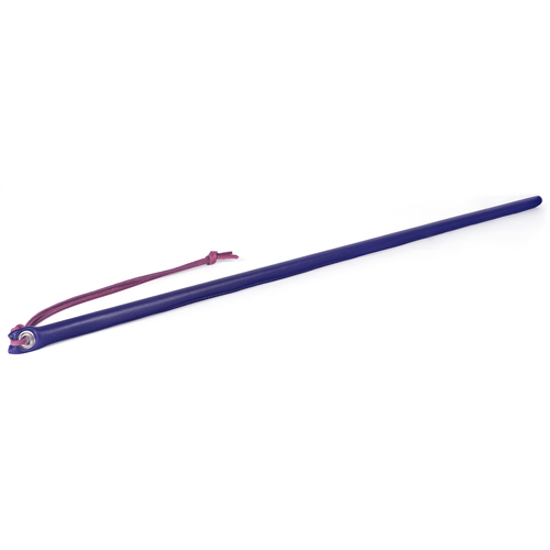 LEATHER WRAPPED CANE -Purple