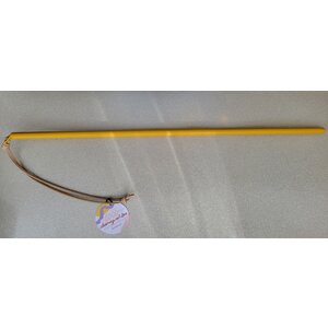 LEATHER WRAPPED CANE -Yellow