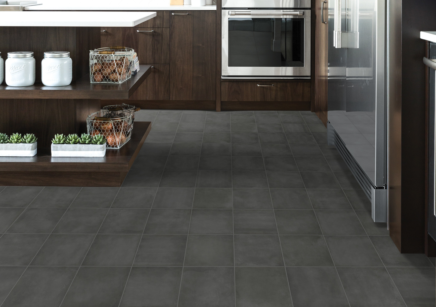 Form Graphite 7X8 Hexagon Matte Cement Look Porcelain Tile Our Tile Tile Town