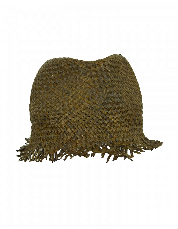 ISABEL BENENATO STRAW HAT - SOIL