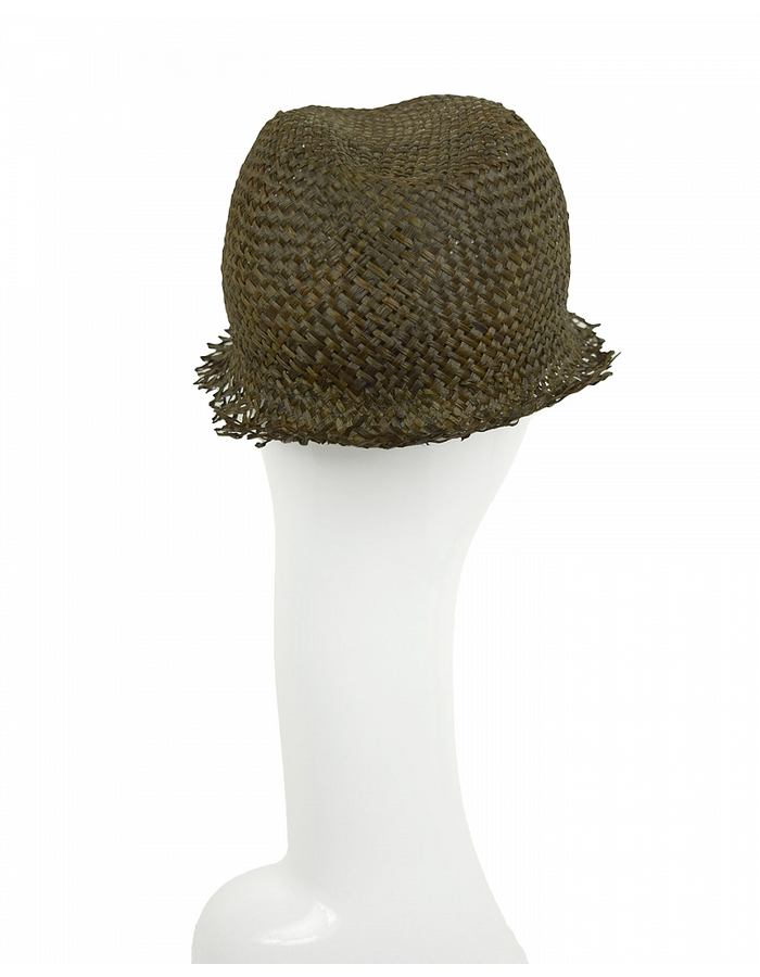 ISABEL BENENATO STRAW HAT - SOIL