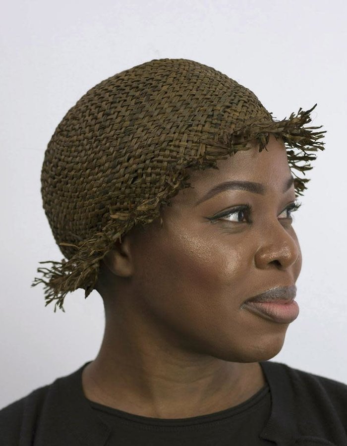 ISABEL BENENATO CANVAS HAT - SOIL