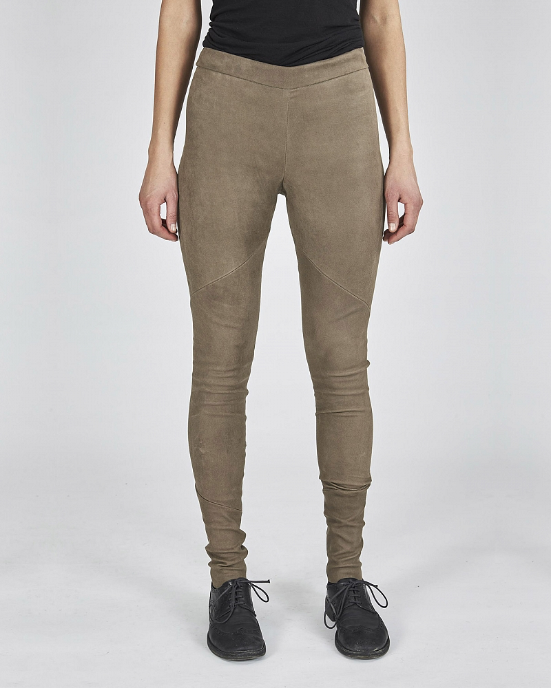 Suede stretch leggings, Leather Apparel, Women's