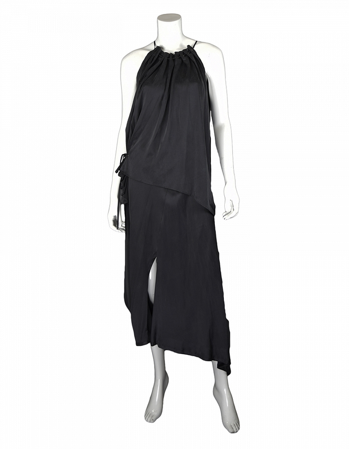 LOST AND FOUND STRETCH SILK SKIRT PANT