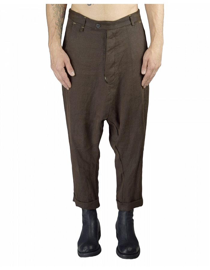 NOSTRA SANTISSIMA LOW CROTCH TROUSER LINEN