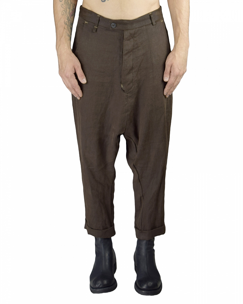 LOW CROTCH TROUSER LINEN