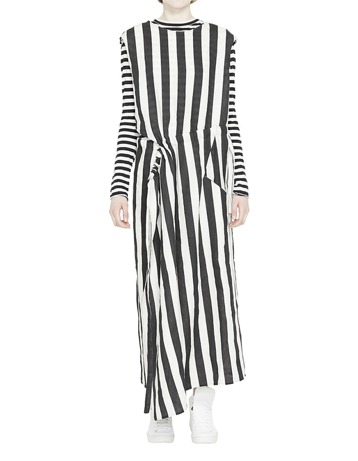 BARBARA I GONGINI MULTI WAY STRIPED DRESS