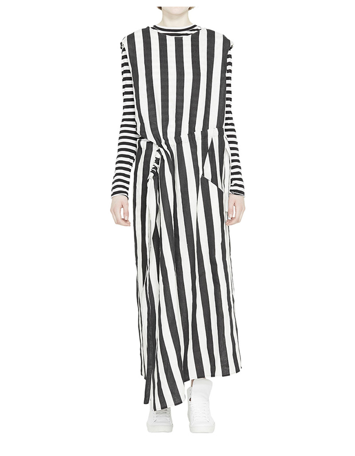 BARBARA I GONGINI MULTI WAY STRIPED DRESS