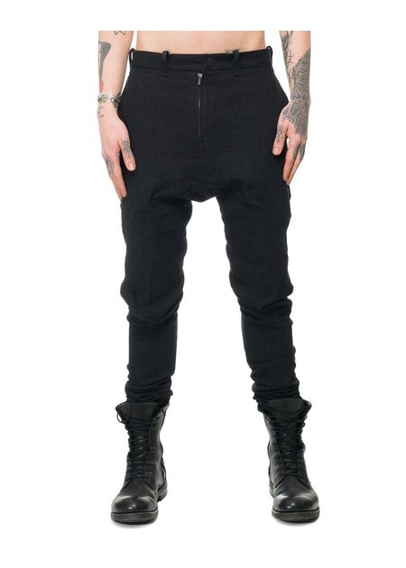 LEON EMANUEL BLANCK FORCED FITTED LONG PANTS