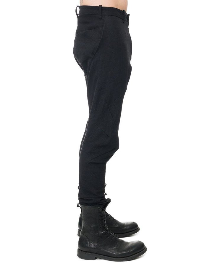 LEON EMANUEL BLANCK FORCED FITTED LONG PANTS