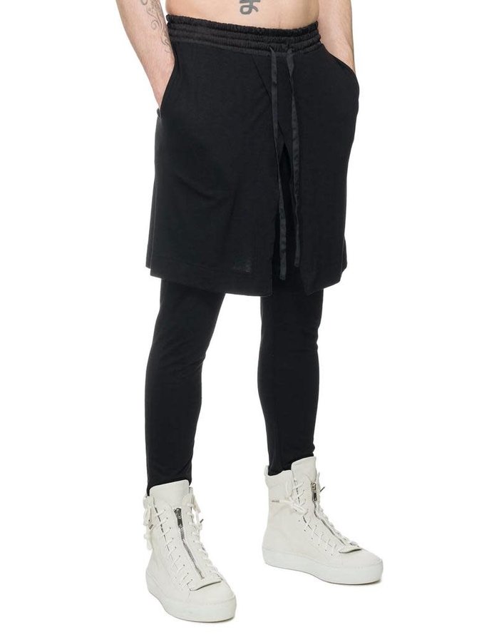 DAVIDS ROAD SKIRTED JERSEY PANTS - BLACK