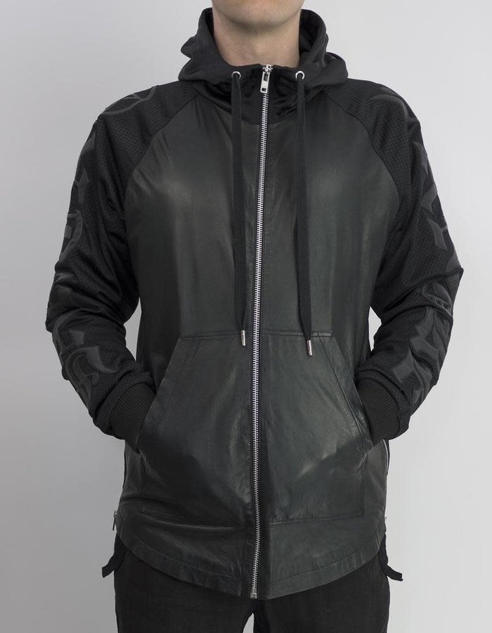 SKINGRAFT SANTA SANGRE HOODY LEATHER