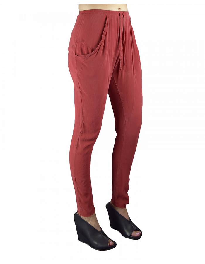 LOST AND FOUND SOFT POCKET PANT - RED