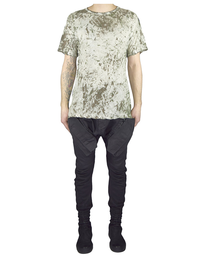 HAMCUS HAMCUS FITTED TEE - MOSS